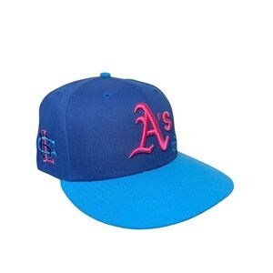 New Era Men’s 7 3/4 Oakland Athletics Big League Chew Fitted Hat Blue